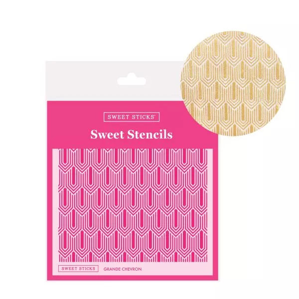 Sweet Sticks Grande Chevron Stencil